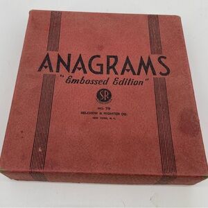 Vintage Anagrams Embossed Edition Number 79